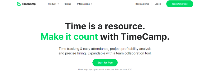 timecamp time tracking tool for teams