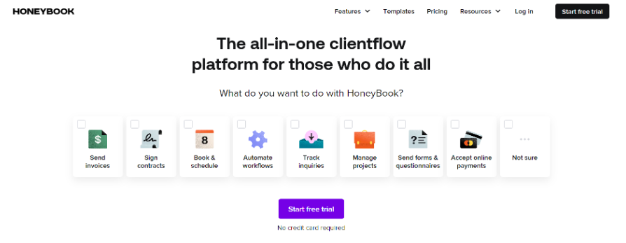 honeybook all in one clientflow platform for businesses