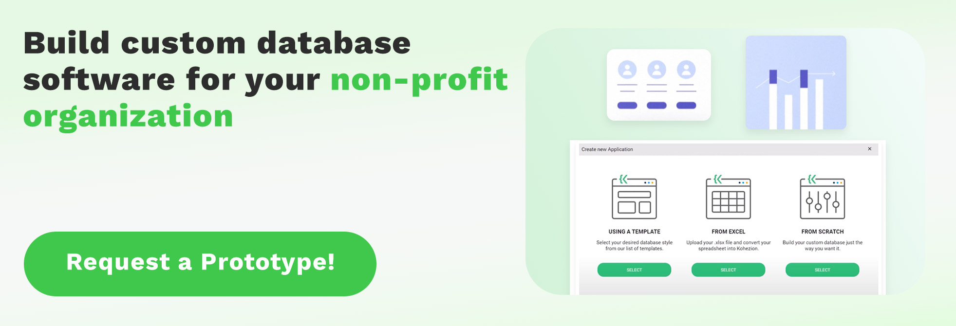 build your custom database for your non profit organization