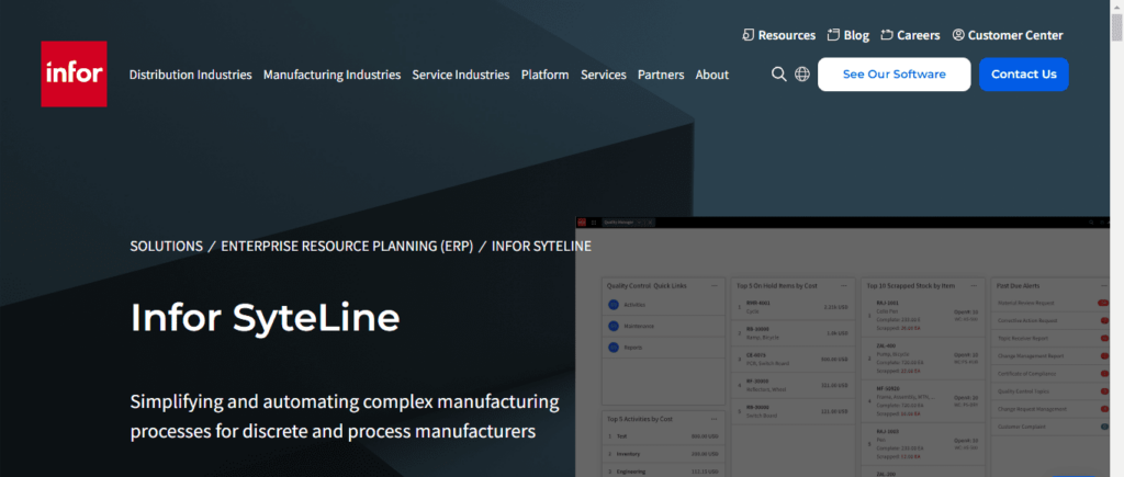 infor sloudsuite industrial manufacturing cloud erp solution