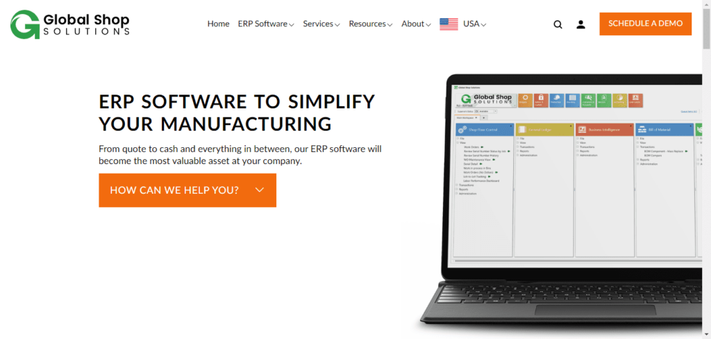 global shop solutions erp software for manufacturers