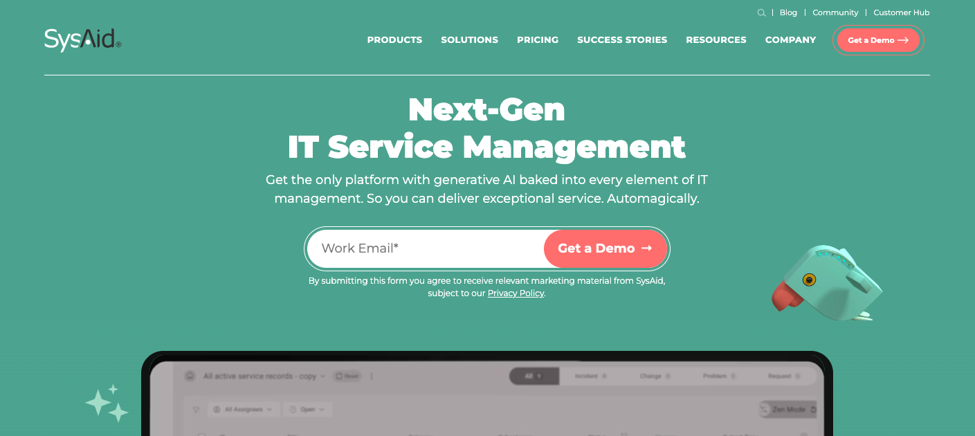 sysaid it service management software