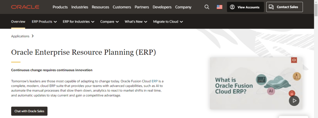 oracle erp cloud enterprise resource planning software for retail
