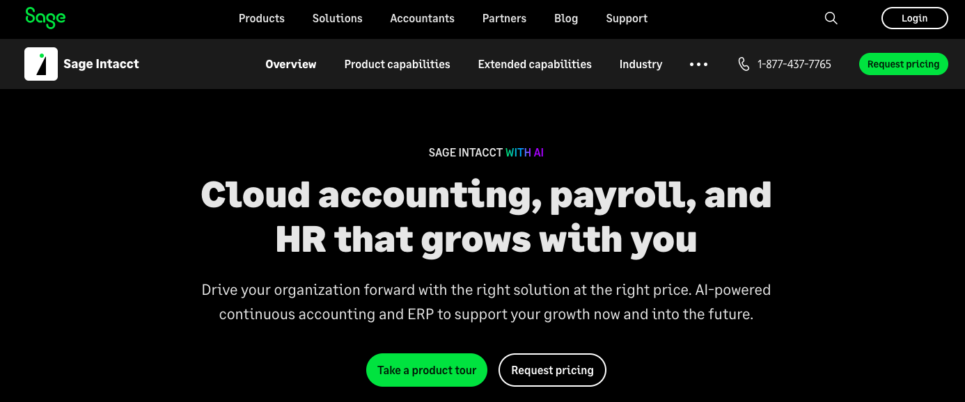 sage intacct cloud retail erp software