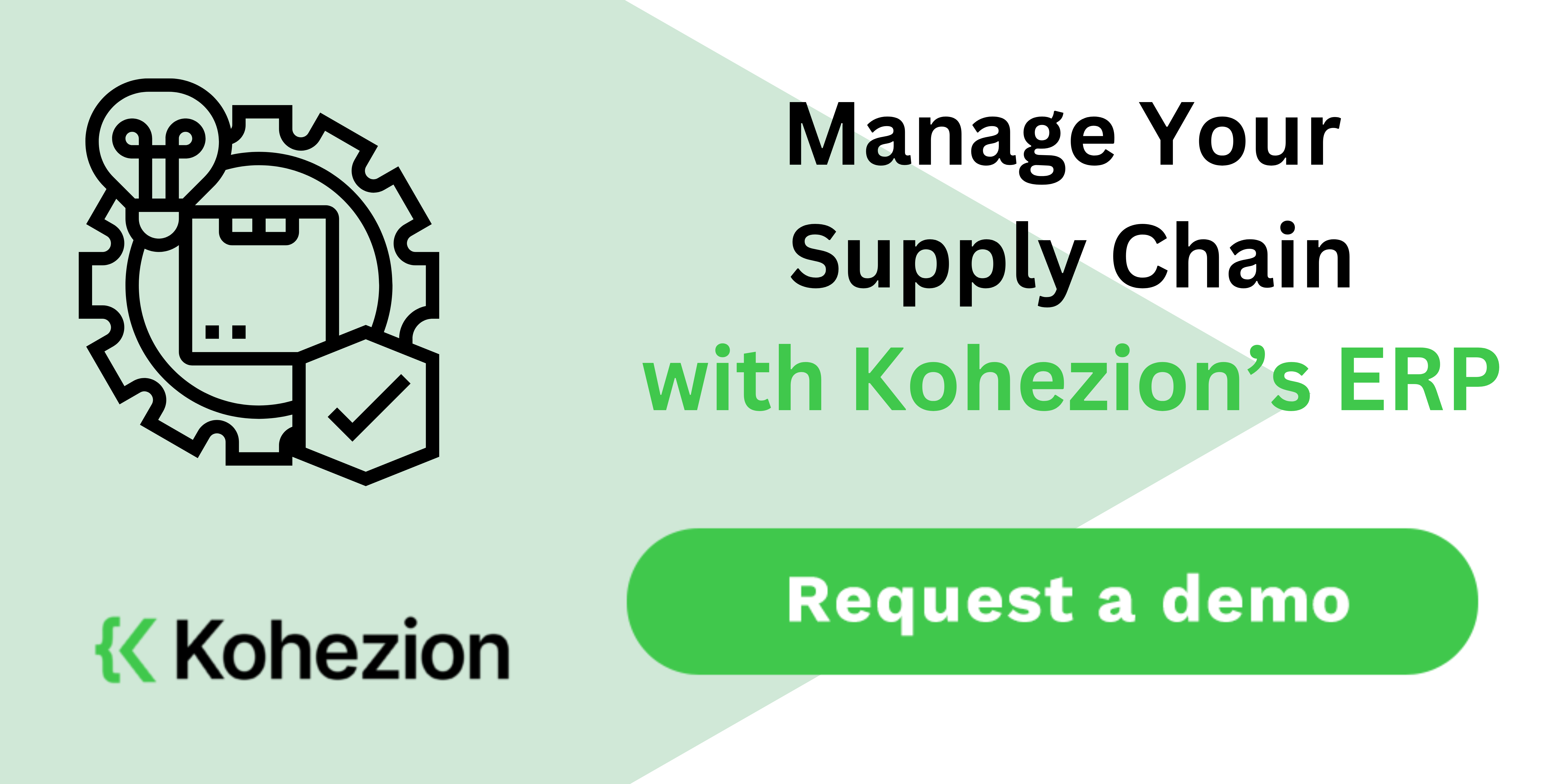 manage your supply chain woth kohezion erp