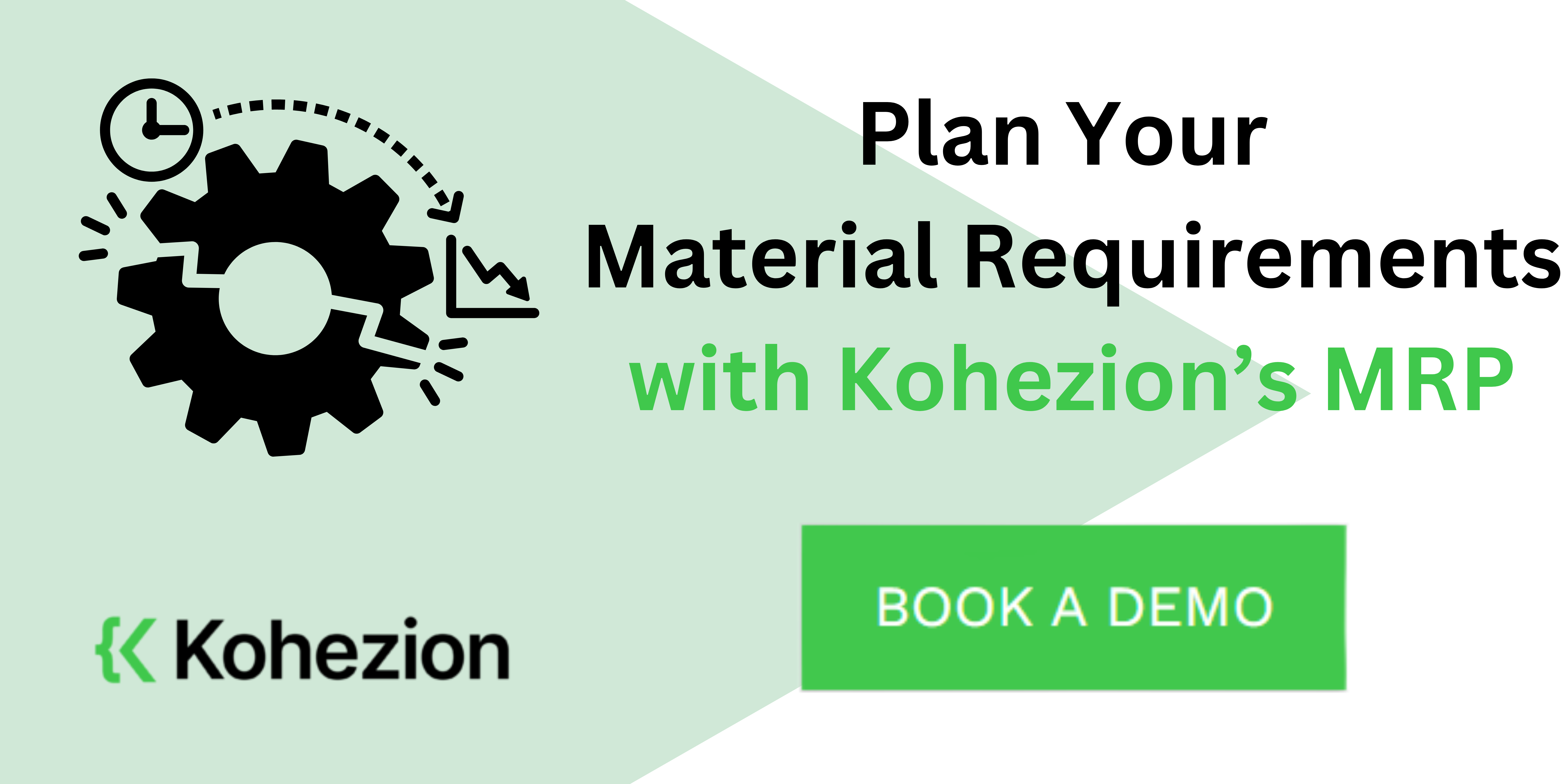 plan your material requirements with kohezion mrp