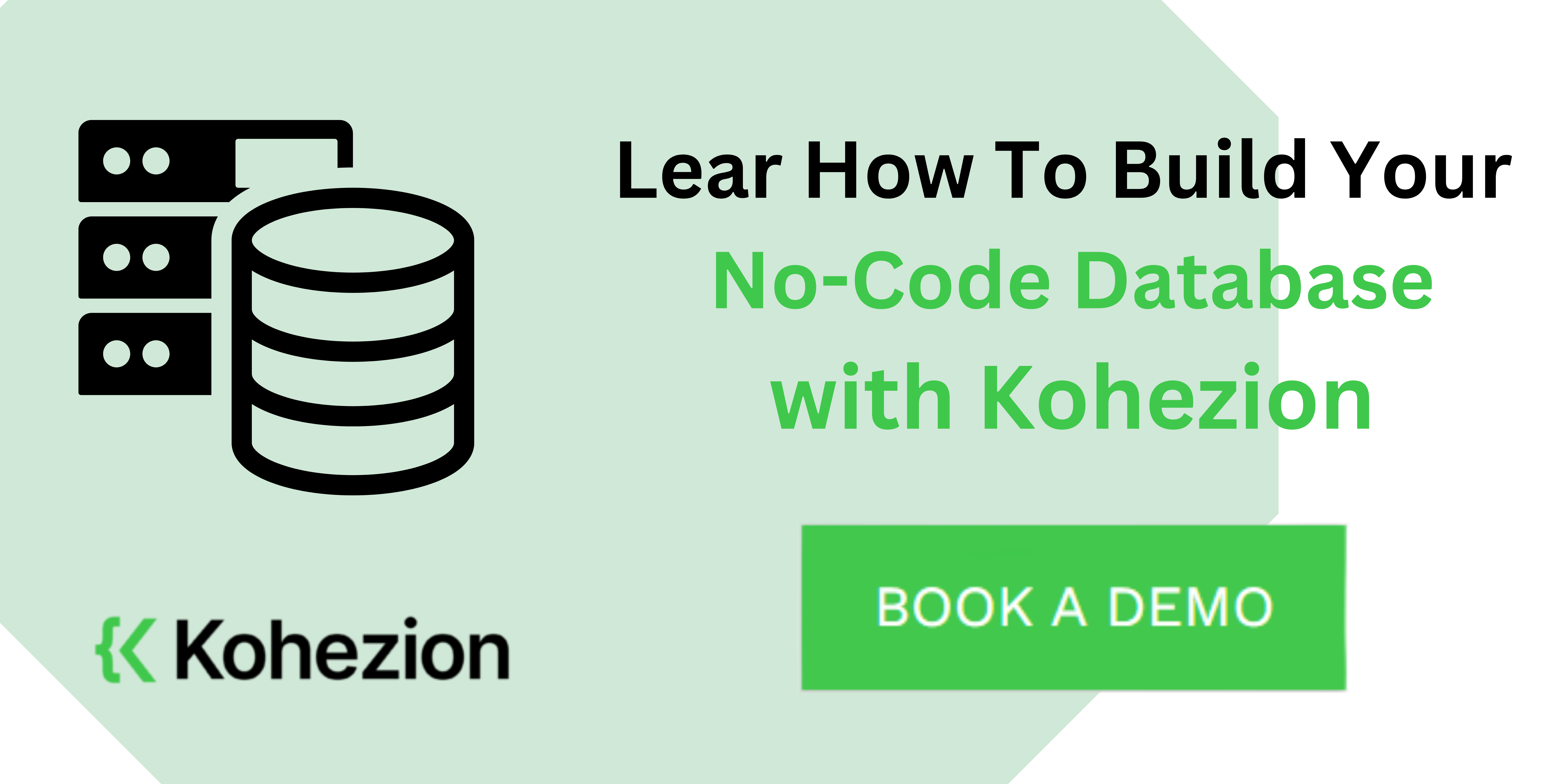 cta build your no code database with kohezion