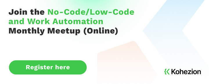 No-Code/low-Code and work automation