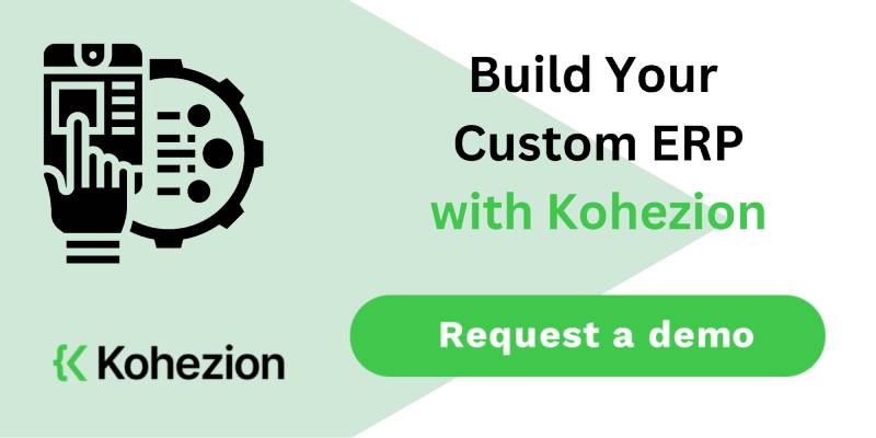 build your custom erp with kohezion