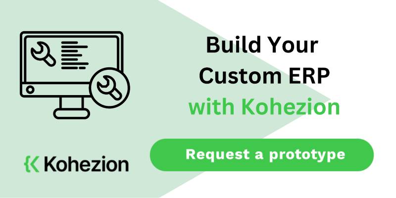 build your custom erp with kohezion