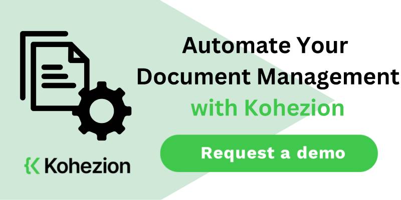 request a prototype and automate your document management with kohezion