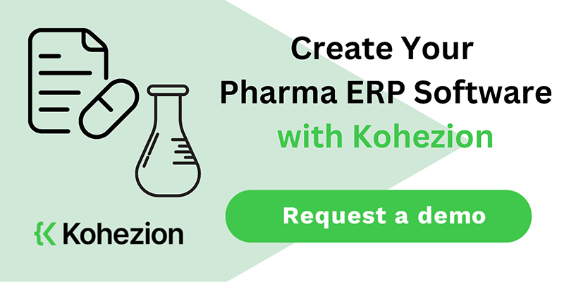 create your pharma erp software with kohezion