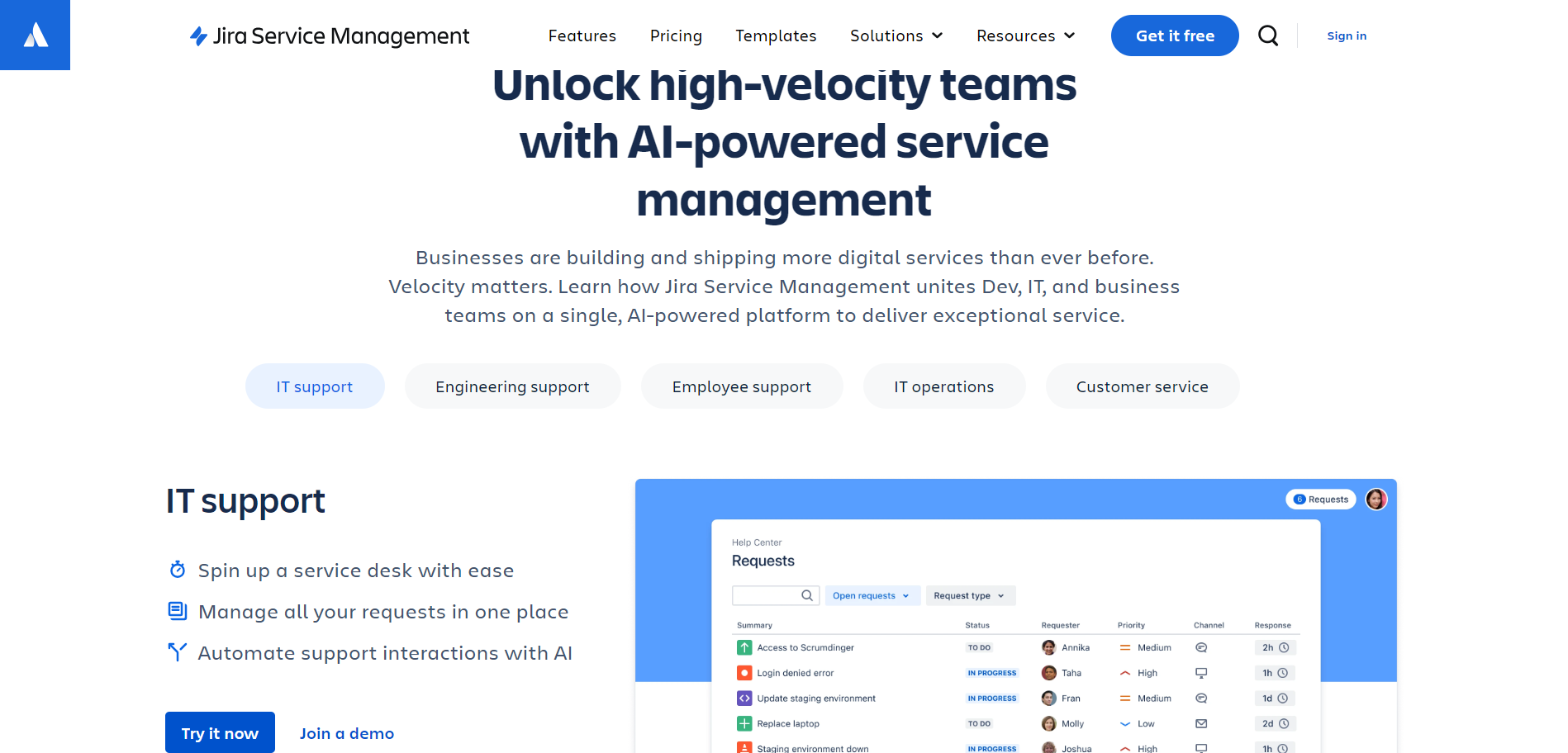 jira service management service management solution for teams