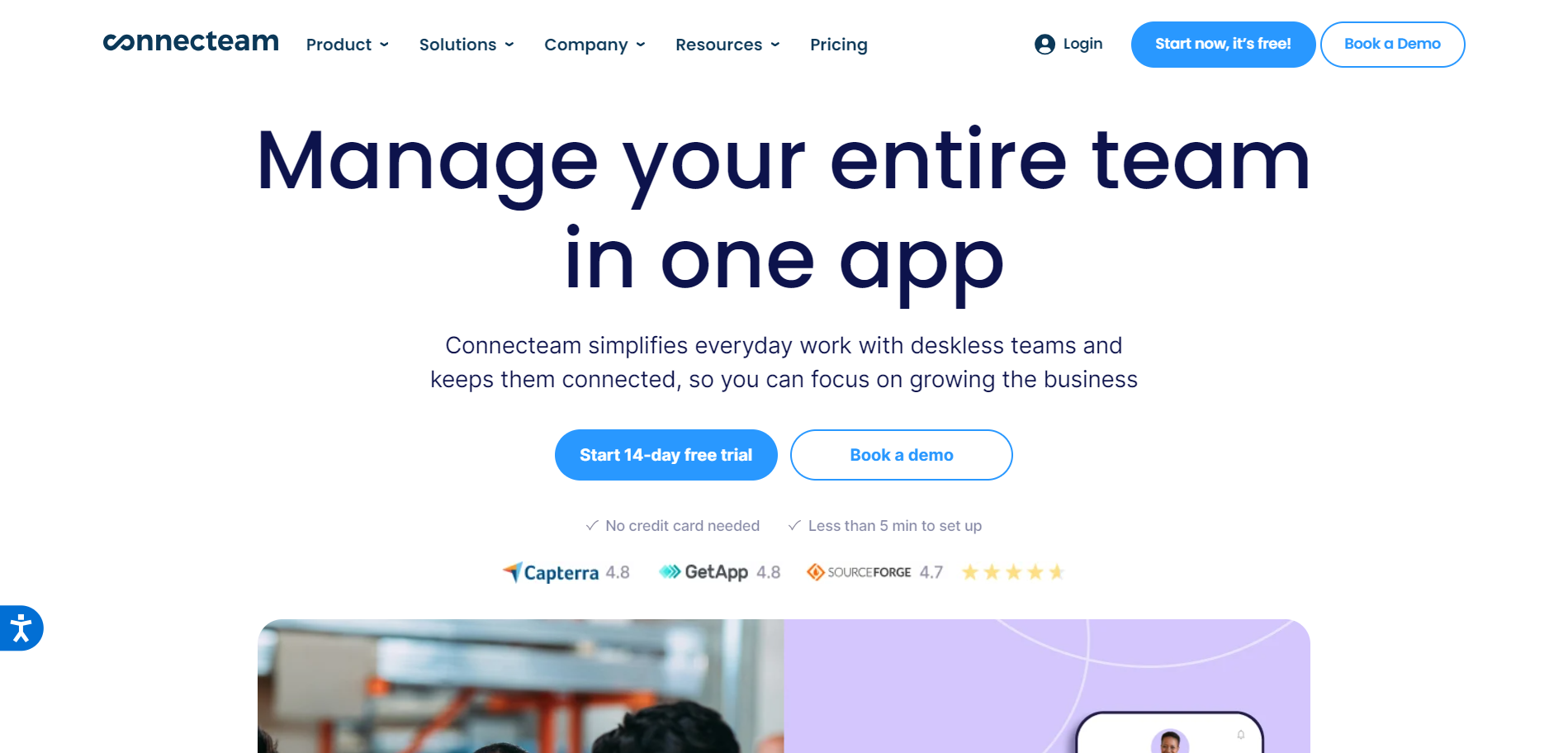 connecteam workforce management app 