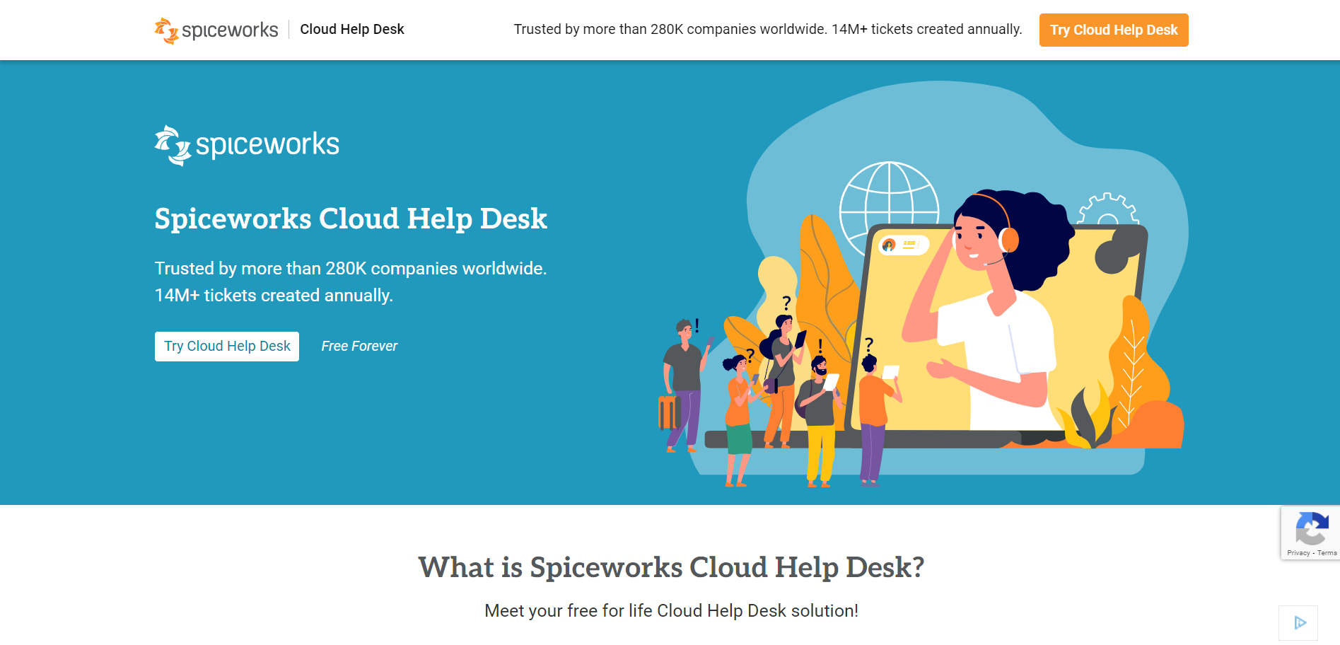 spiceworks cloud help desk free ticketing management software