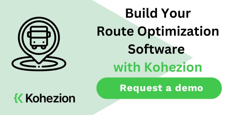 build your route optimization software with kohezion