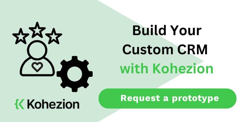 build your custom crm with kohezion