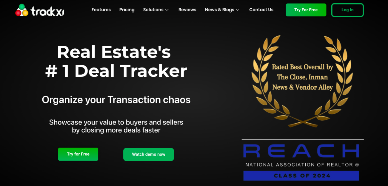 trackxi a real estate transaction management software
