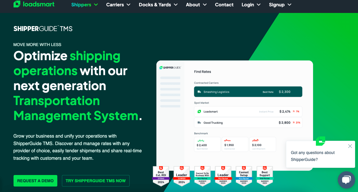 shipperguide cloud-based freight management software
