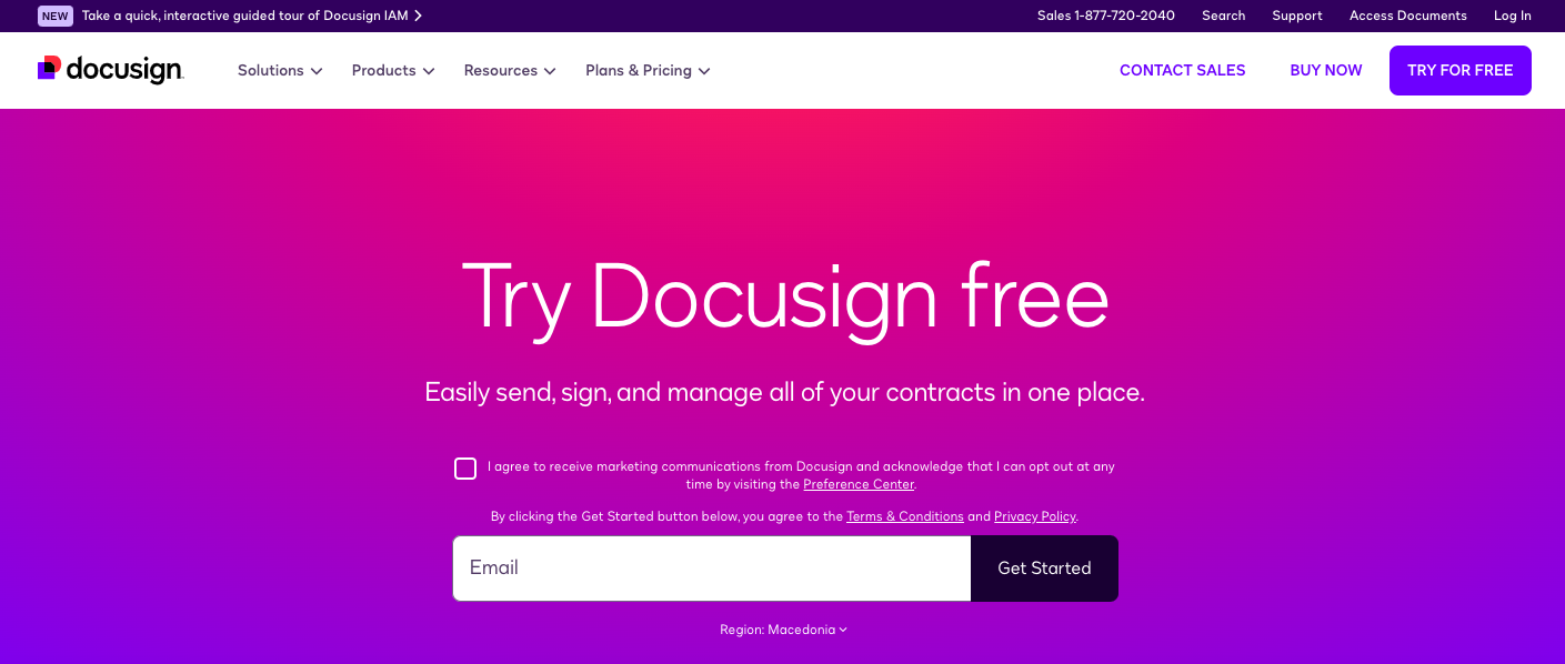 docusign electronic signature and document management system 