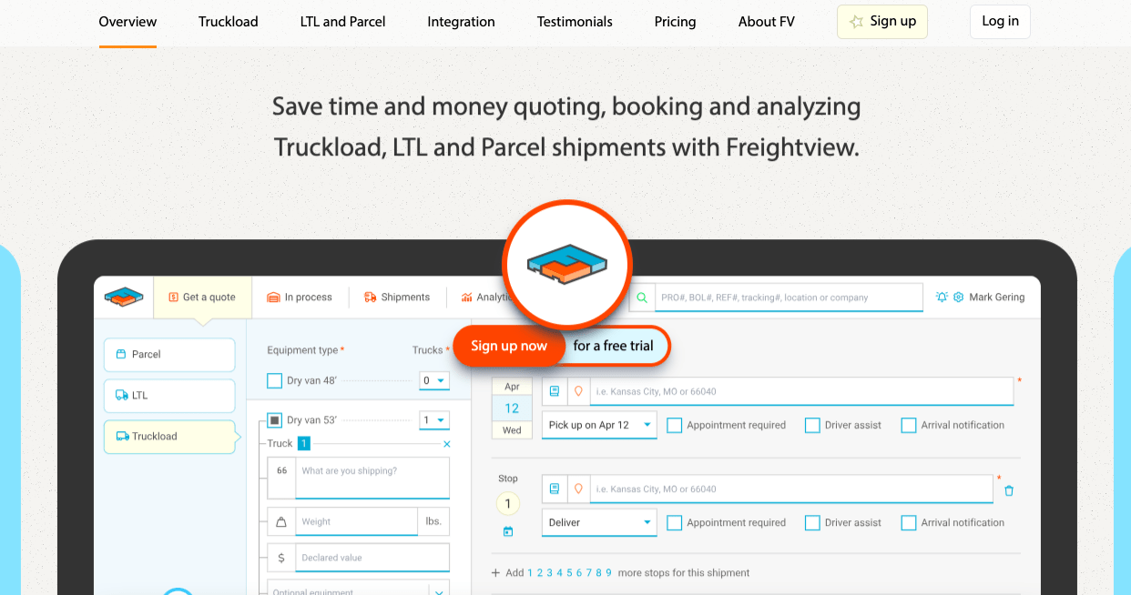  freightview freight management tool
