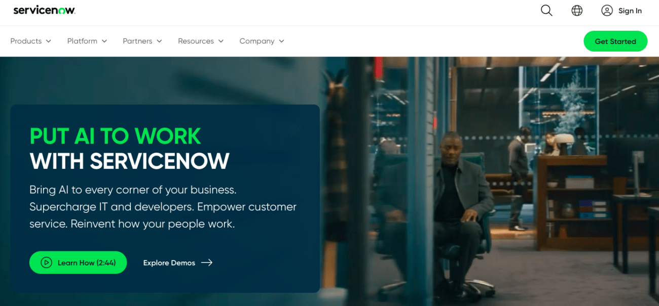 servicenow platform for managing HR services
