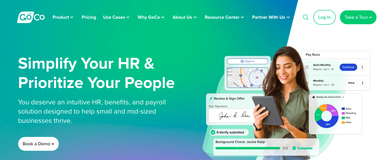 goco modern HR and benefits administration platform 