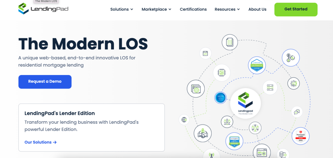 lendingpad cloud based los system
