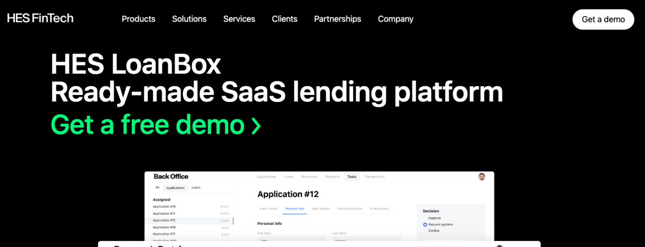  hes loanbox saas lending platform