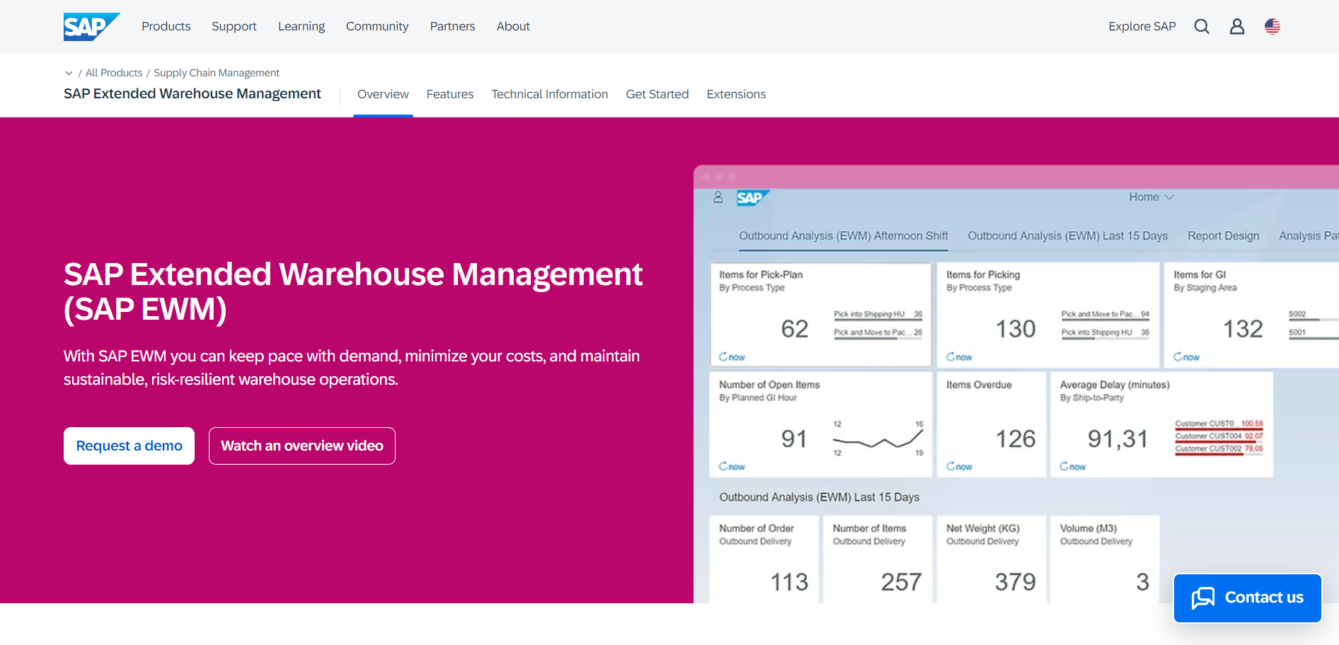 sap extended wms warehouse management system designed for large enterprises 