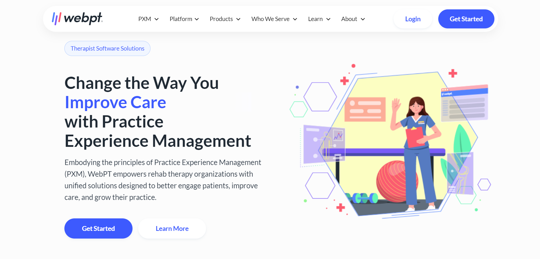 webpt practice experience management software 