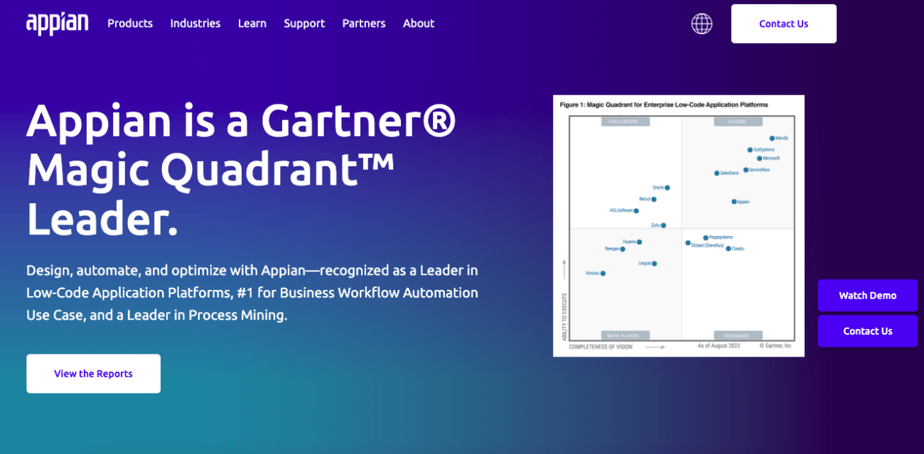 appian low-code app automation platform 