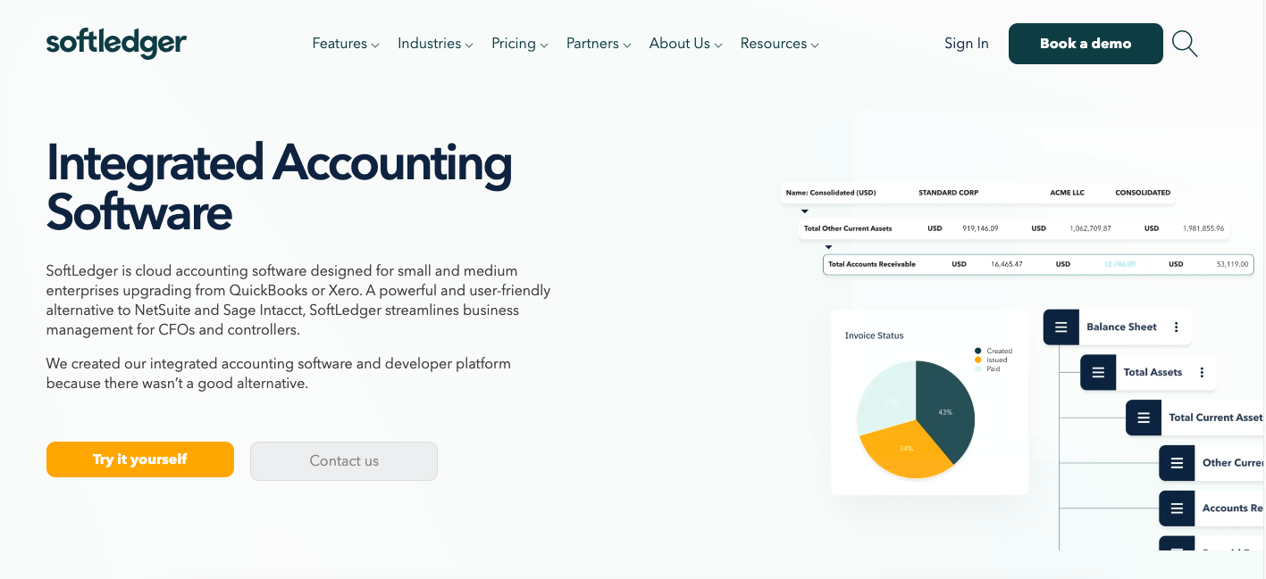 soft ledger cloud based accounting platform
