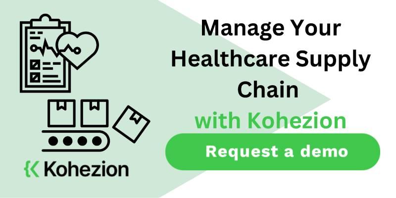 request a demo and manage your healthcare supply chain with kohezion