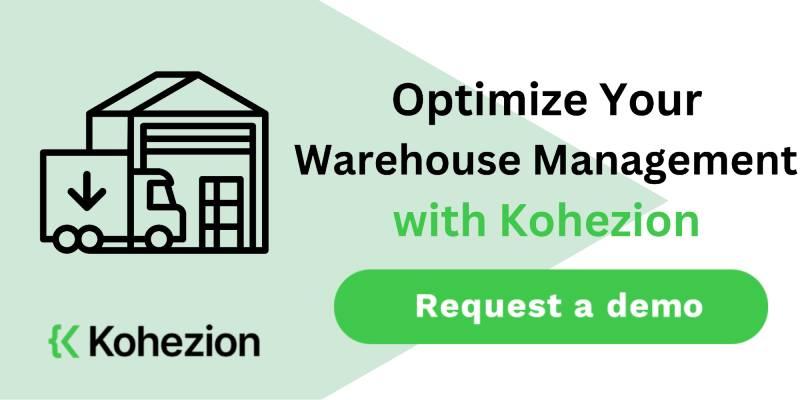 request a demo and optimize your warehouse management with kohezion