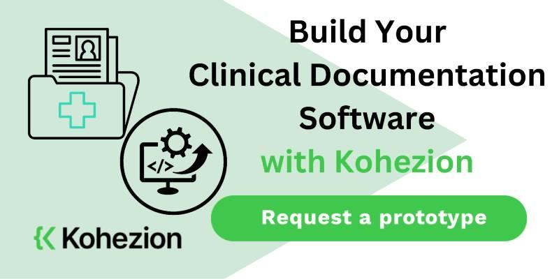 request a clinical documentation improvement software prototype from kohezion