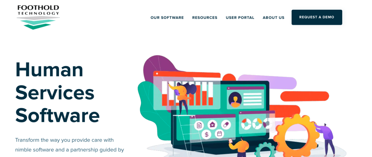 foothold case management software built for human services and behavioral health organizations