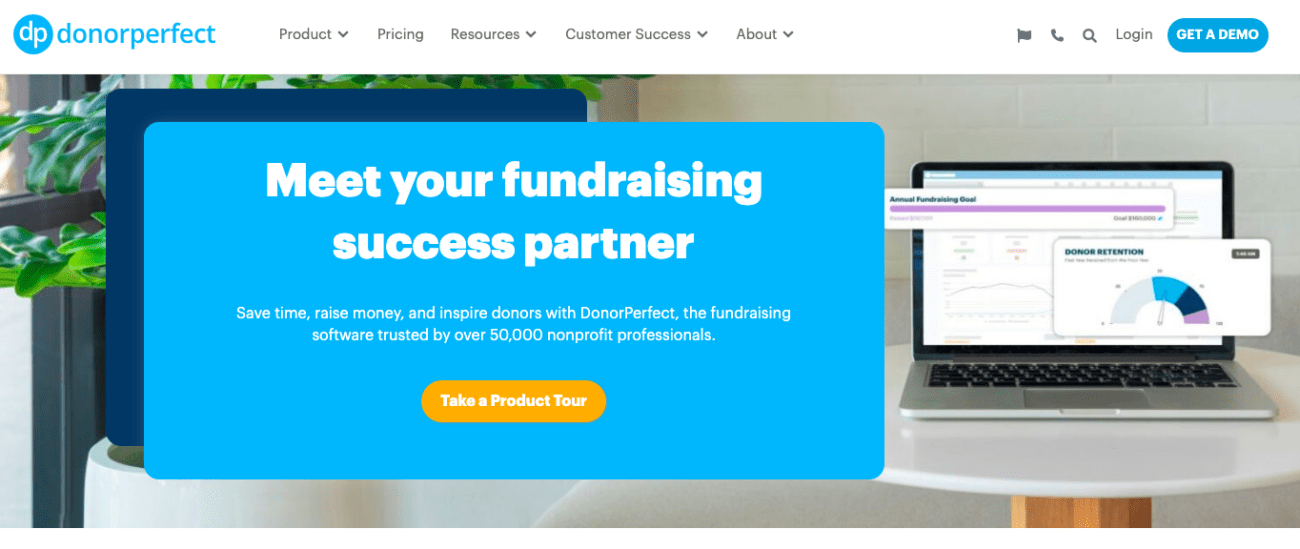 donorperfect CRM that focuses on helping nonprofits manage donor relationships
