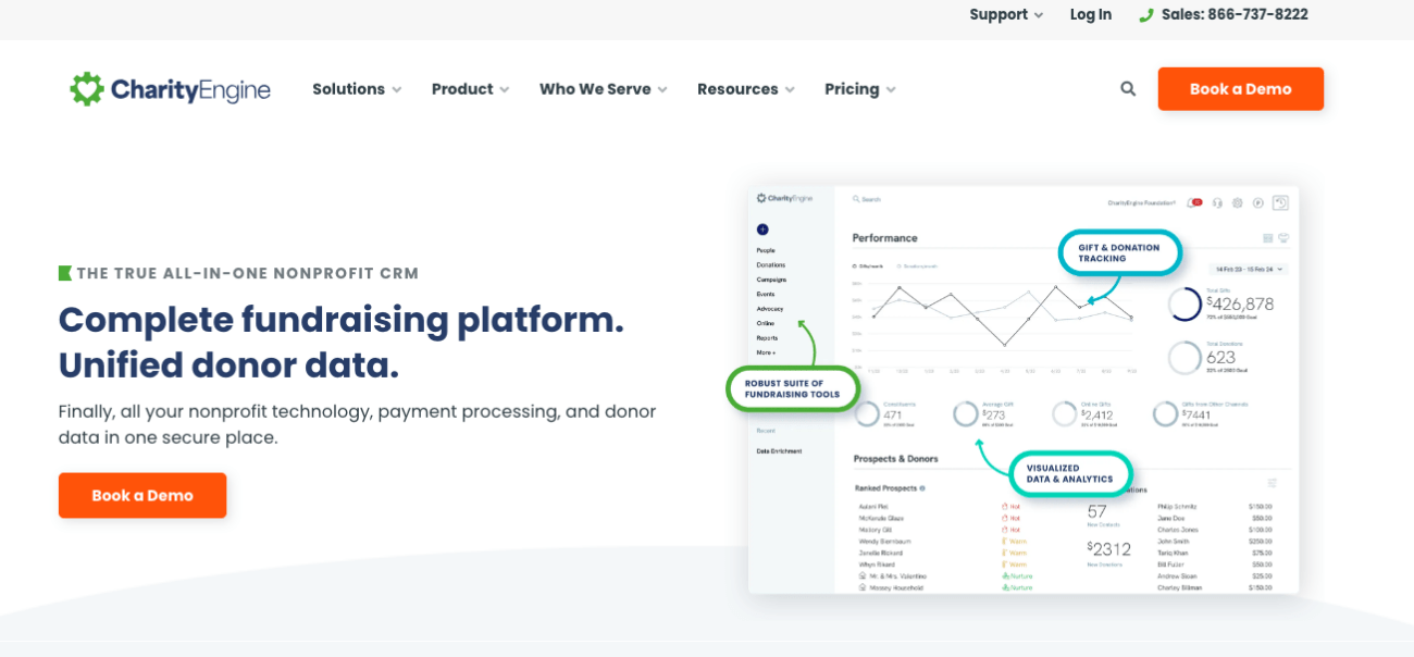charityengine all-in-one CRM solution designed for nonprofits