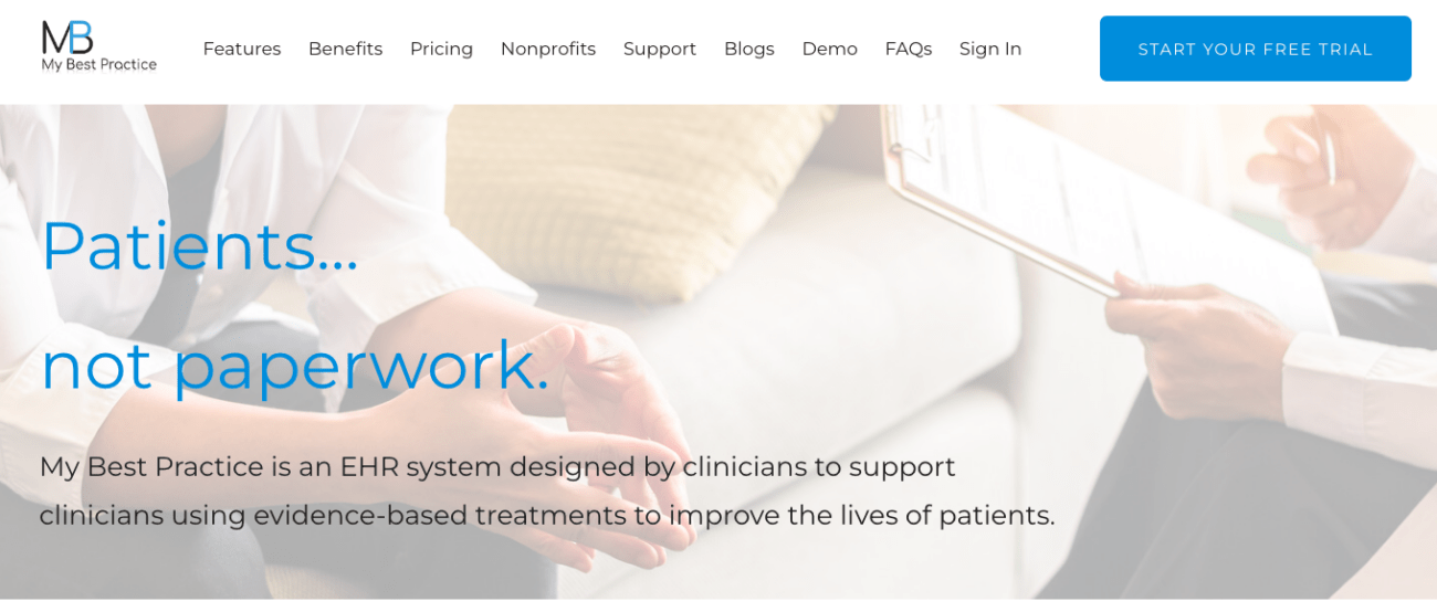 my best practice ehr system for mental health clinicians
