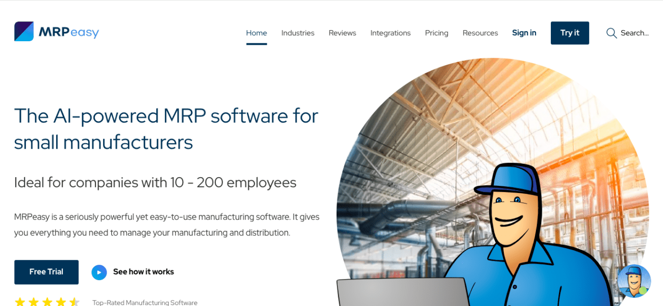 mrpeasy cloud-based manufacturing software