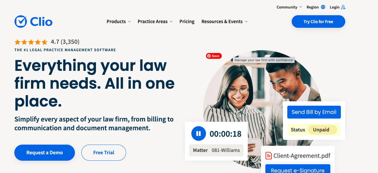 clio legal practice management software