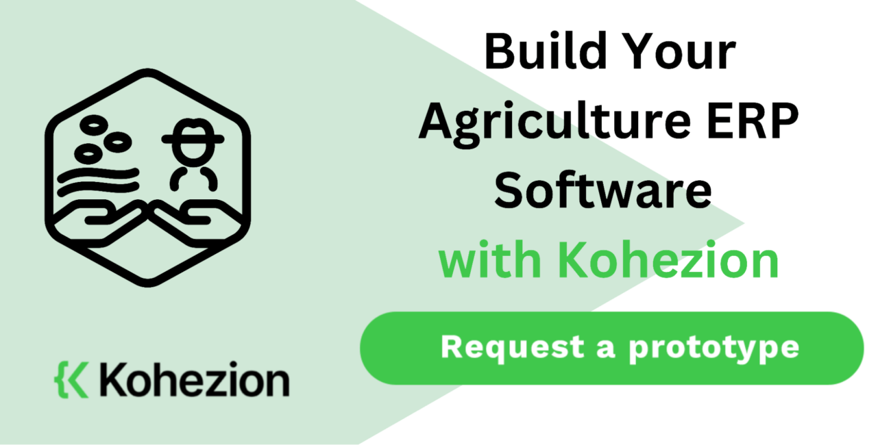 request a demo and build your agriculture erp with kohezion