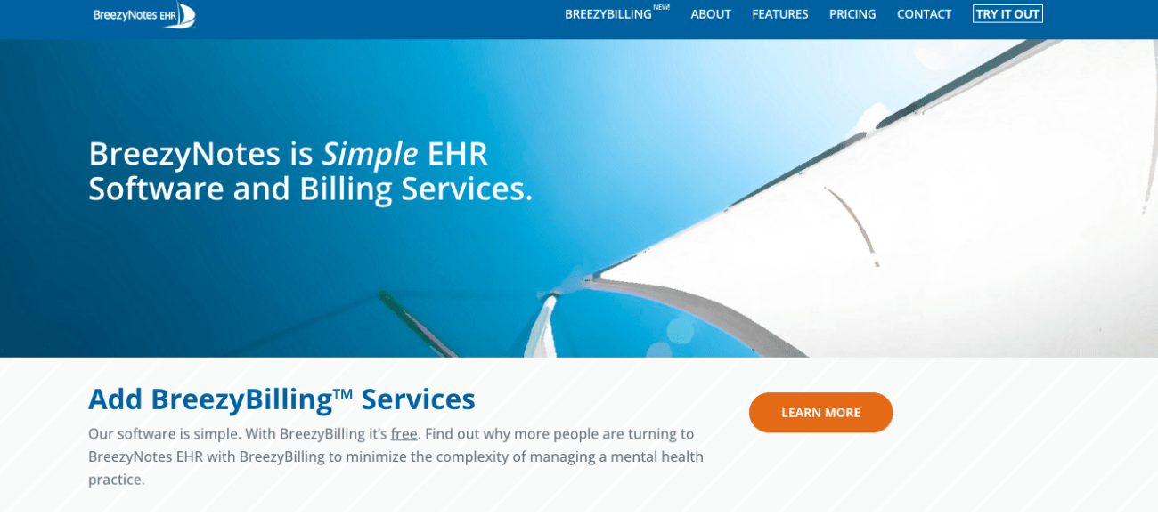 breezynotes EHR specifically designed for small and solo mental health practices
