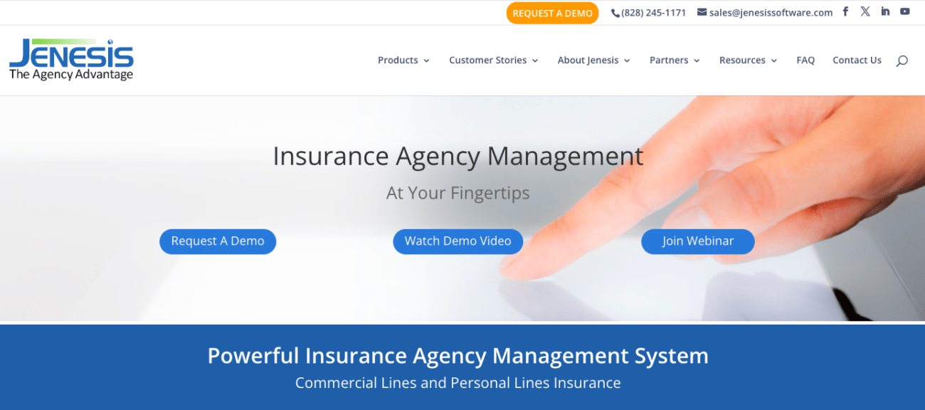  jenesis insurance agency management paltform