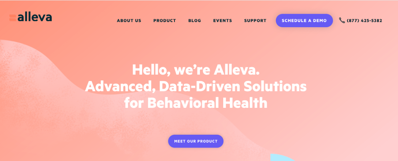 alleva EHR system designed for behavioral health organizations
