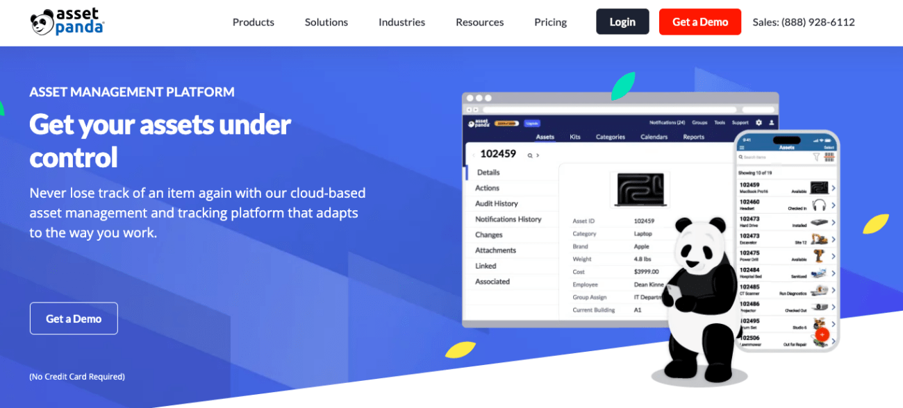 asset panda cloud-based IT asset management software
