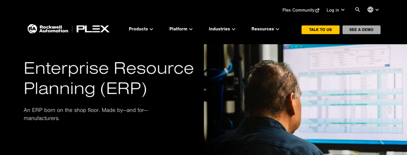 plex cloud-based ERP solution designed specifically for manufacturers
