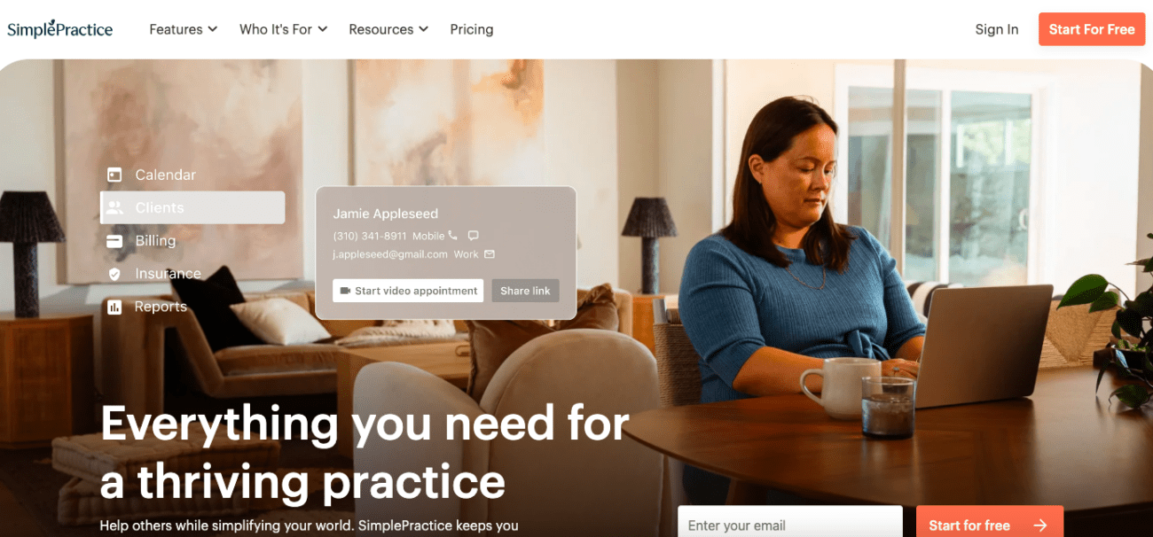 simplepractice emr for therapists