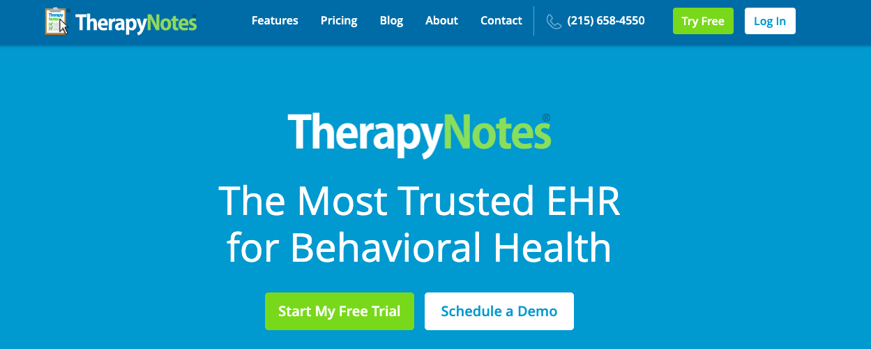 therapynotes emr for behavioral health professionals
